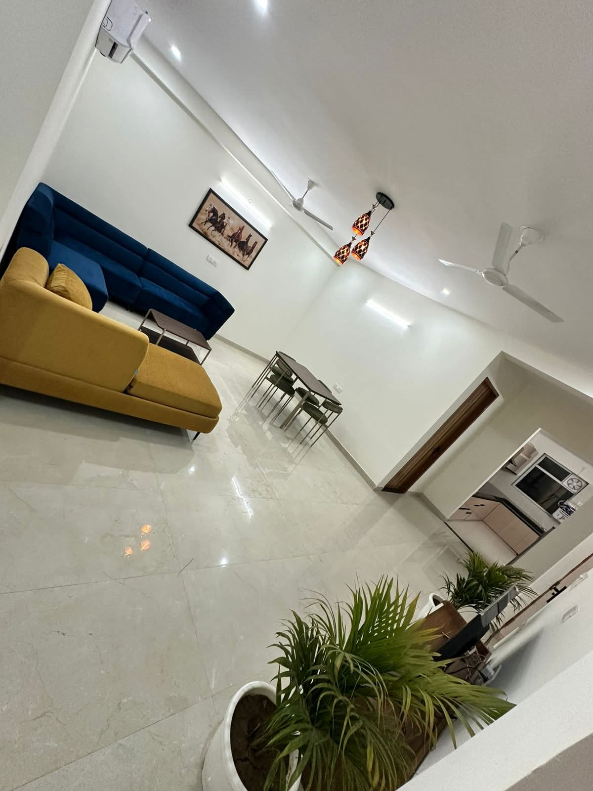 Common living area with sofas